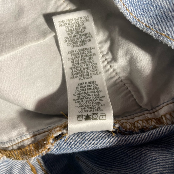 Frame Denim Jeans Le Original Cropped Patchwork Boyfriend Size 32 US size 14 - Picture 13 of 16